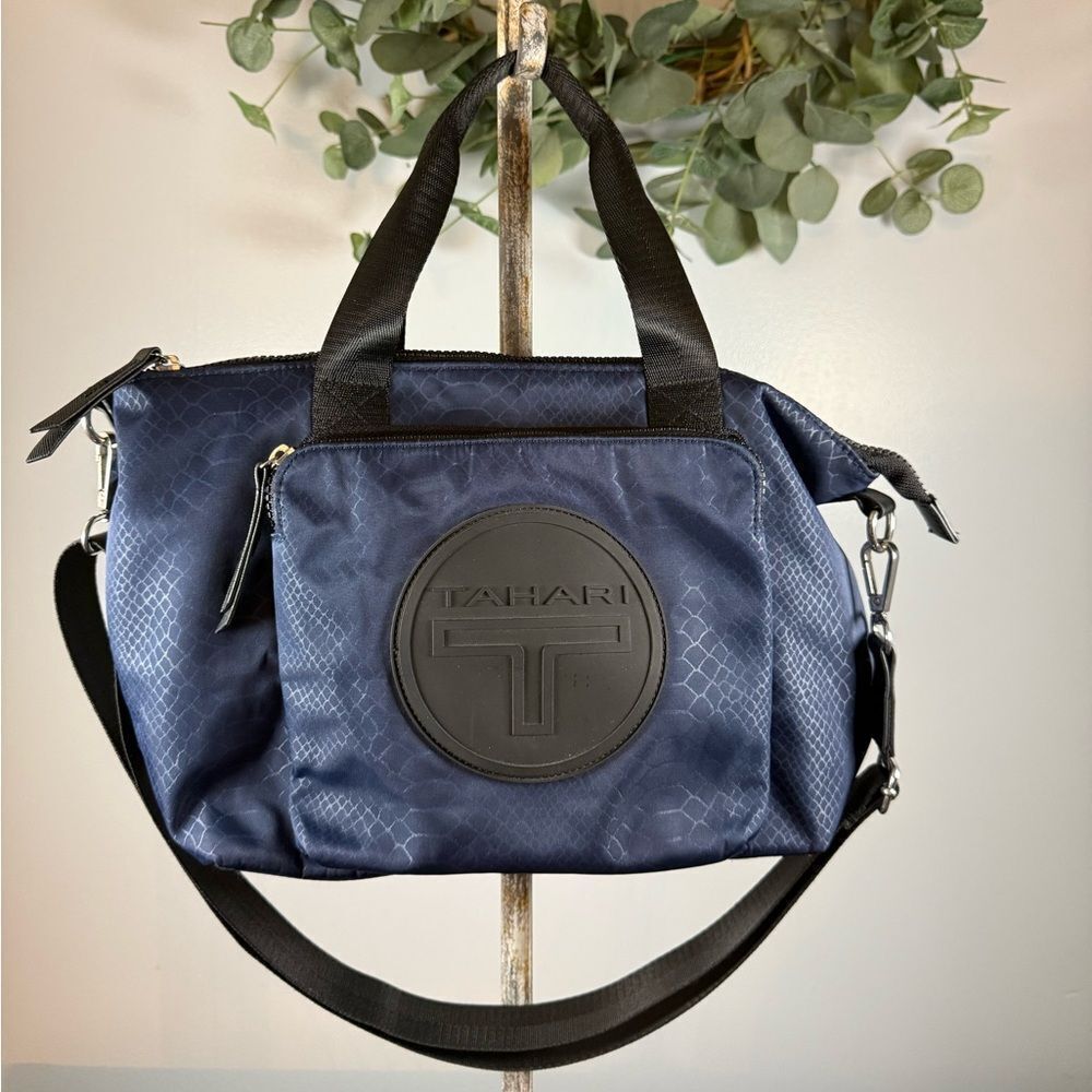 Tahari Nylon Lightweight Crossbody Satchel Bag